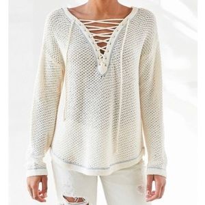 Kimchi Blue Lace Up Sweater